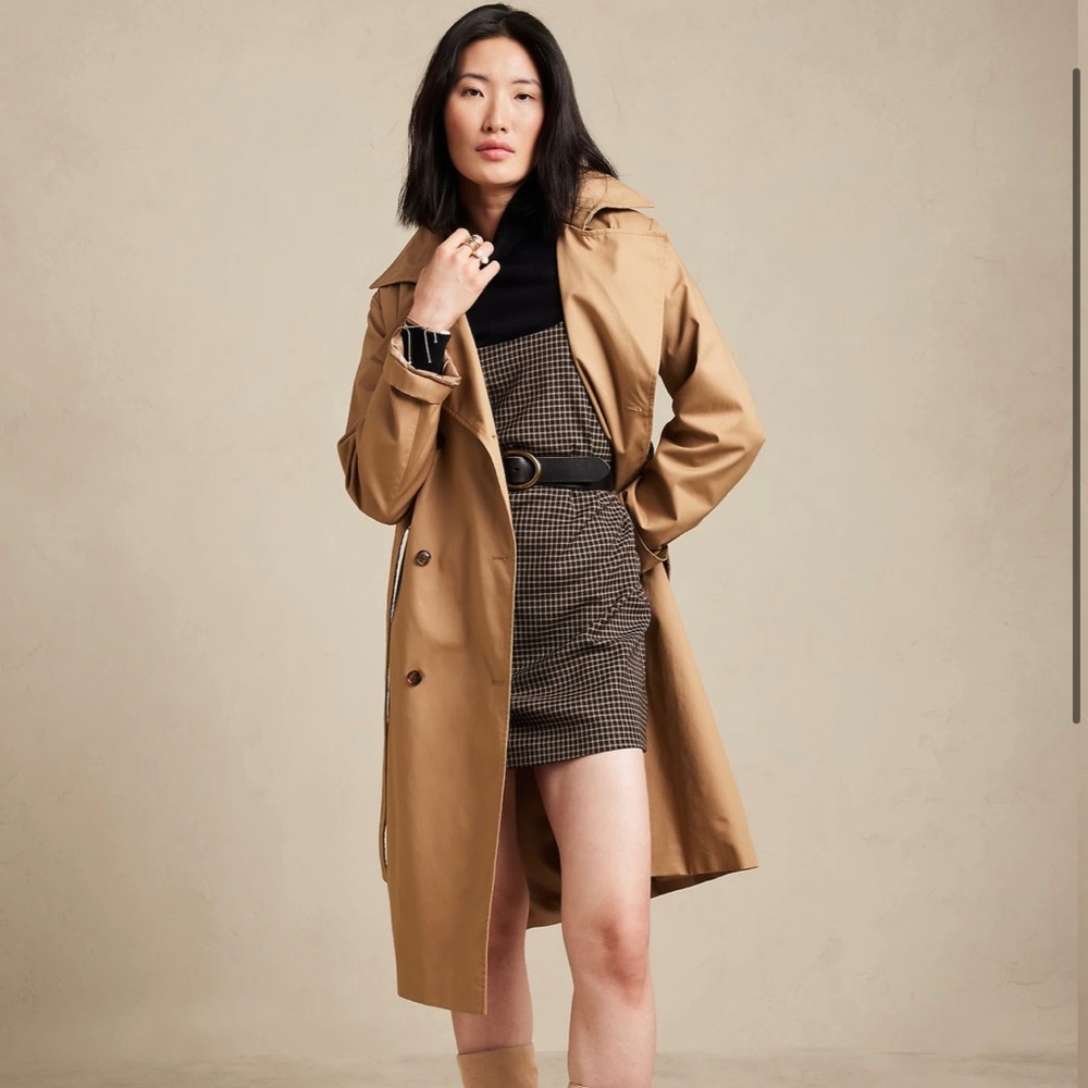 Banana republic Giovanna twill trench coat